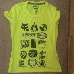 Fox Bright Yellow Graphic Tee